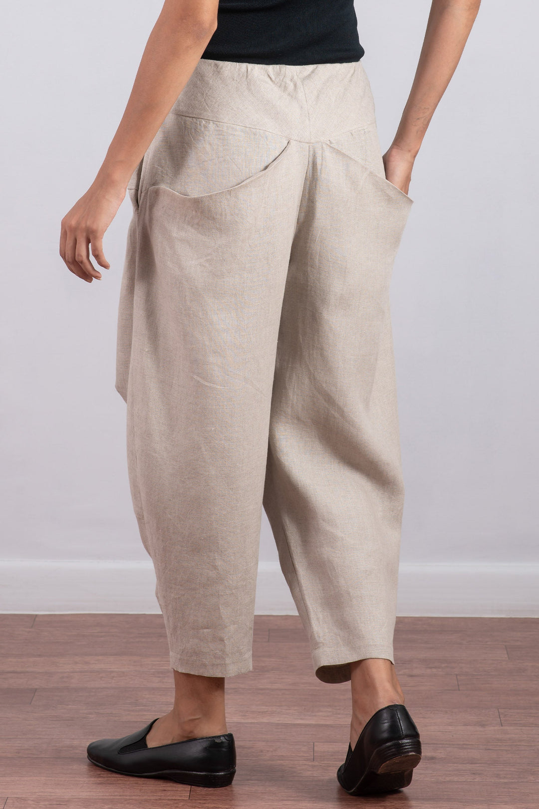LINEN YAMAHA PANTS - ln1632-ntl -