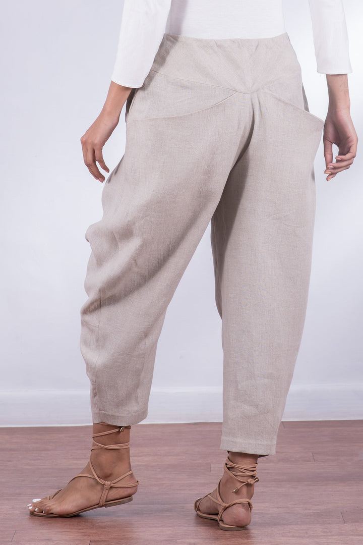 LINEN YAMAHA PANTS - ln1632-ntl -