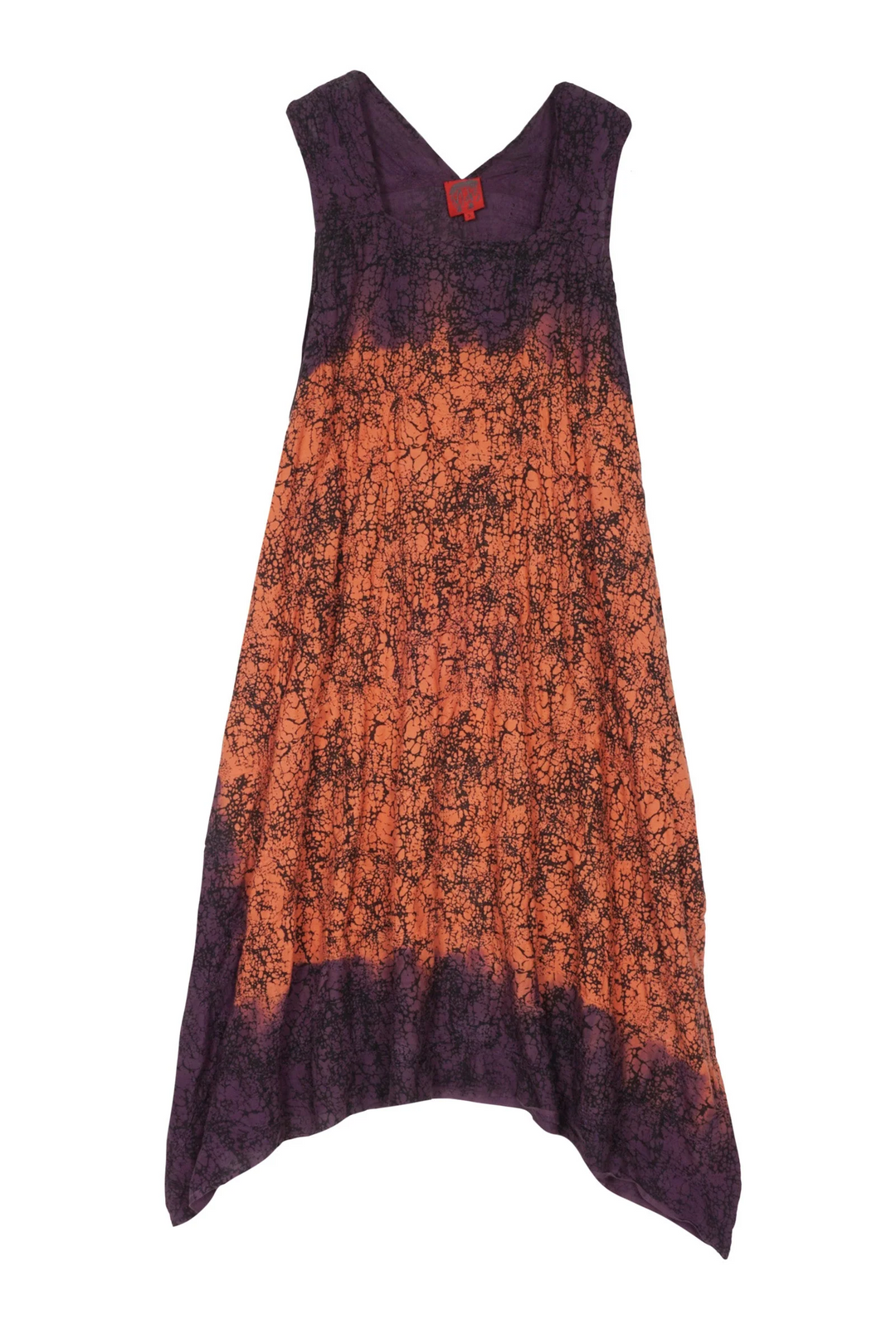 tent silhouette dress OMBRE MUD DYE SHIBORI KANTHA TENT DRESS