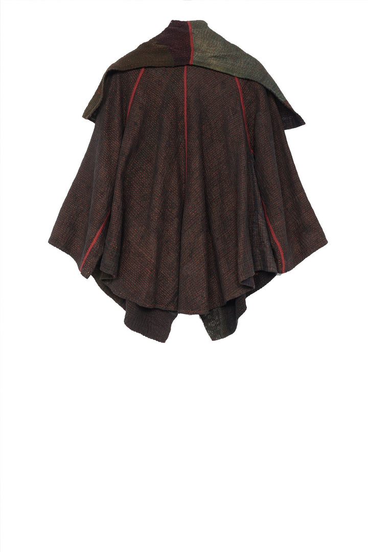 MUJI PATCH KANTHA CIRCULAR JKT - mp4008-blk -