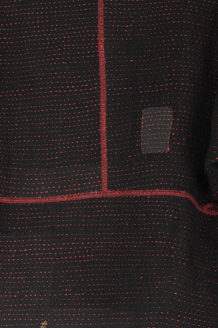 MUJI PATCH KANTHA DOLMAN SHORT JKT - mp4015-blk -