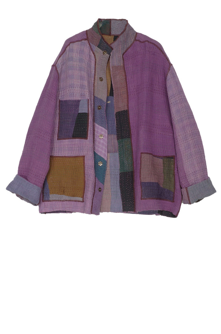 MUJI PATCH KANTHA MEN'S BLOUSON - mp4040-prp -