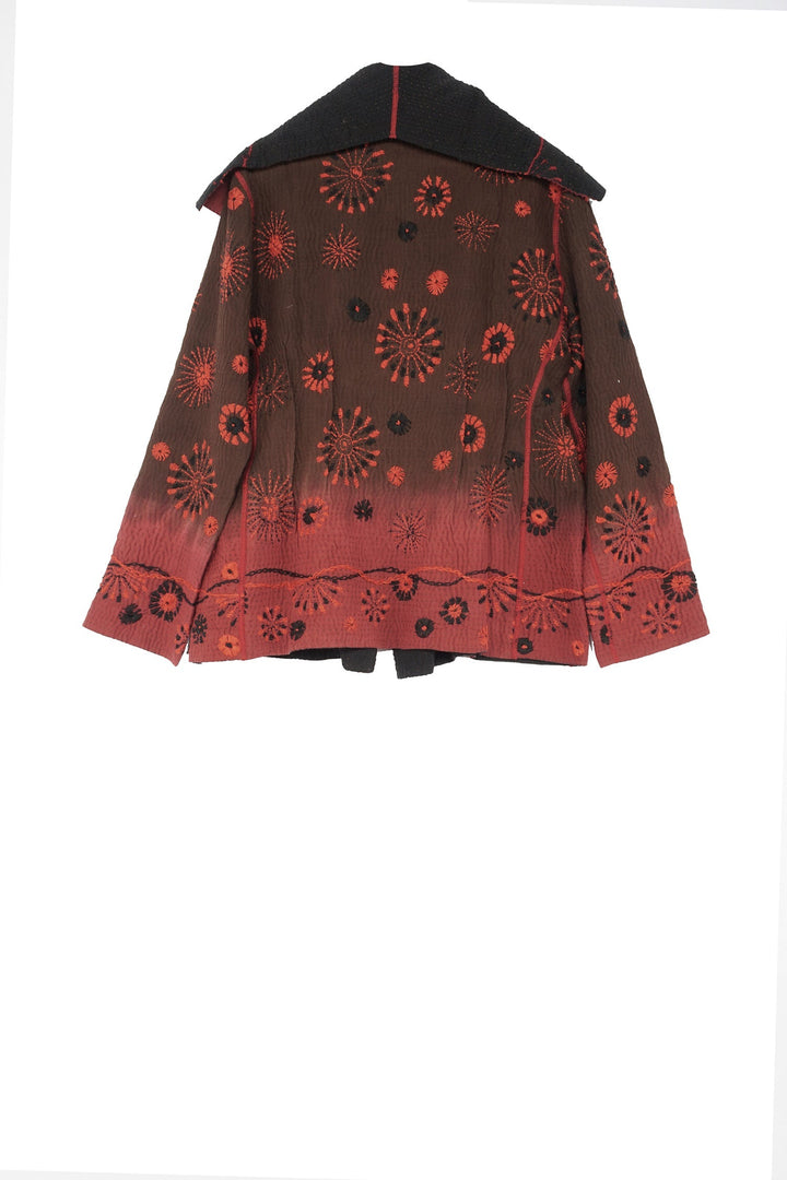 OMBRE SUN RALLI FIREWORKS KANTHA FITTED JKT - of4001-red -