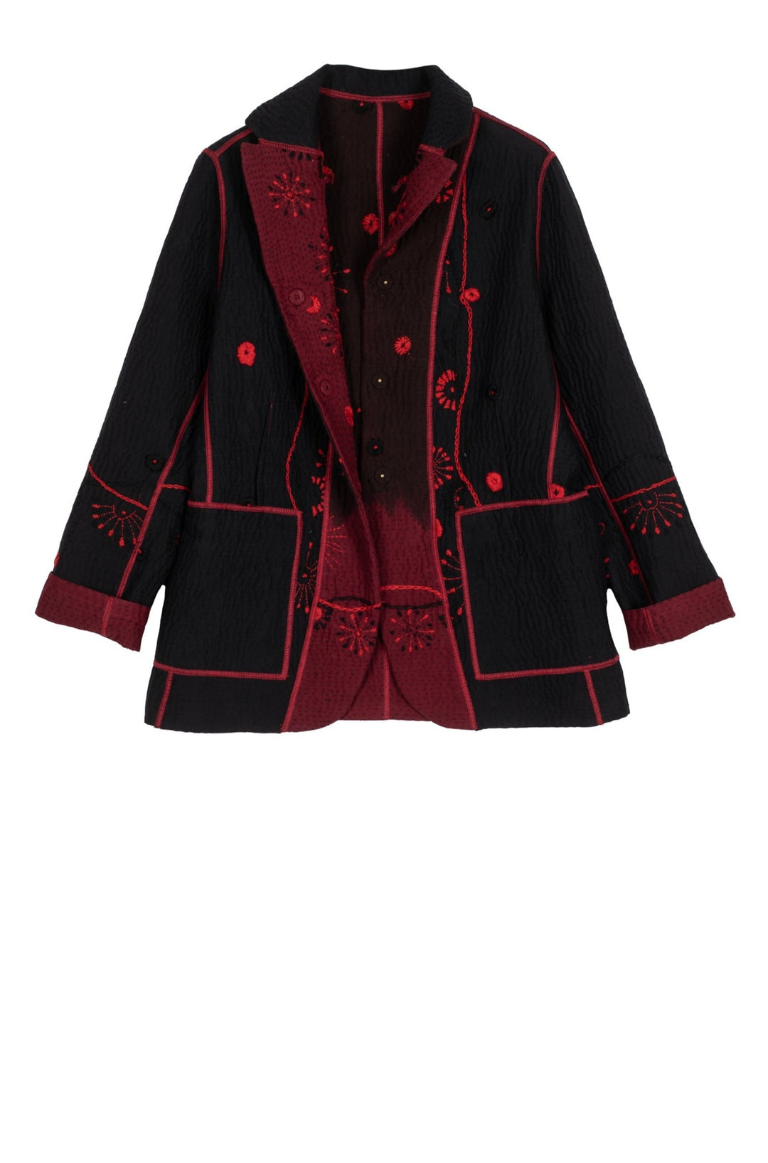 OMBRE SUN RALLI FIREWORKS KANTHA BASIC JACKET - of4052-red -