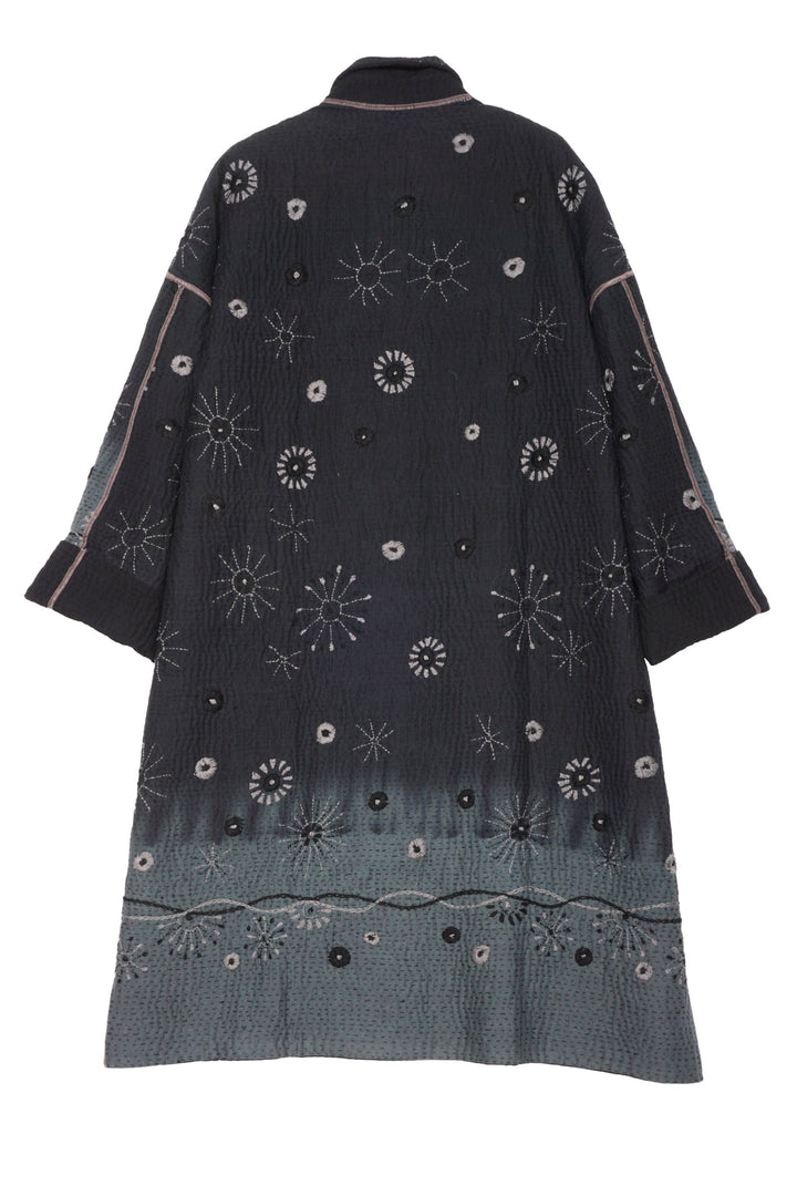 OMBRE SUN RALLI FIREWORKS KANTHA OVERSIZED MEDIUM COAT - of4331-gry -