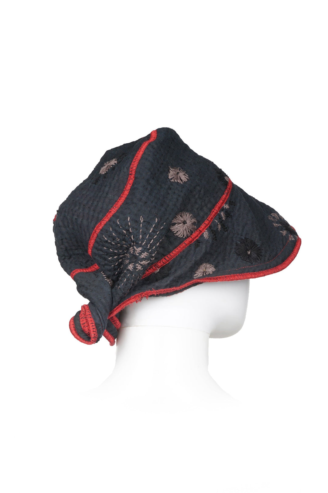 OMBRE SUN RALLI FIREWORKS KANTHA CIRCULAR CUT BRIM HAT - of4882-gry -