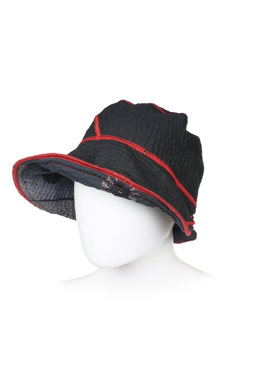 OMBRE SUN RALLI FIREWORKS KANTHA CIRCULAR CUT BRIM HAT - of4882-gry -