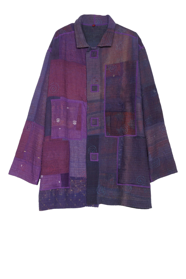 OMBRE PATCHED KANTHA MEN'S JKT - op4041-prp -