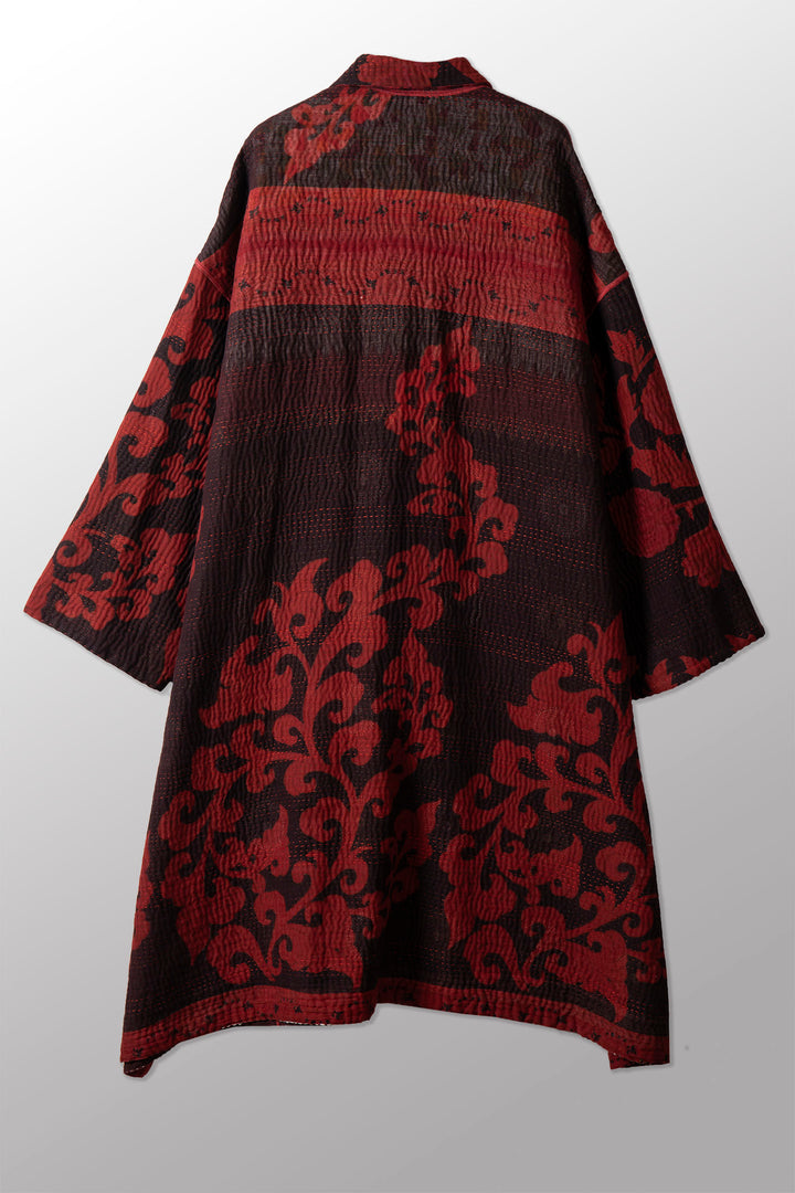 VINTAGE COTTON KANTHA NEW OVERSIZED COAT - ov4342-cred004a -