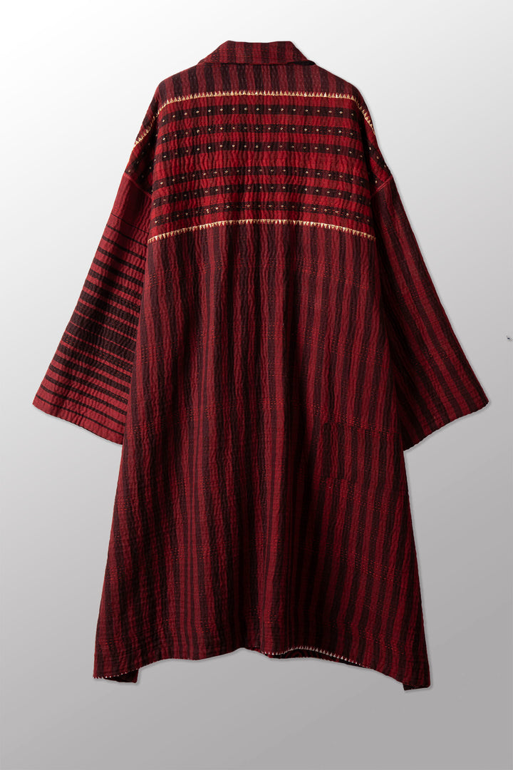 VINTAGE COTTON KANTHA NEW OVERSIZED COAT - ov4342-cred004a -