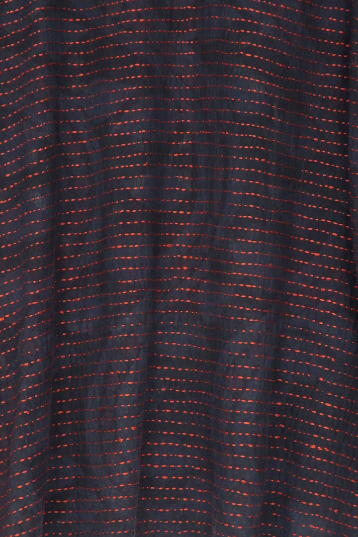 BBK  W VINTAGE BACKING KANTHA CIRCULAR VEST - pk2201-red -