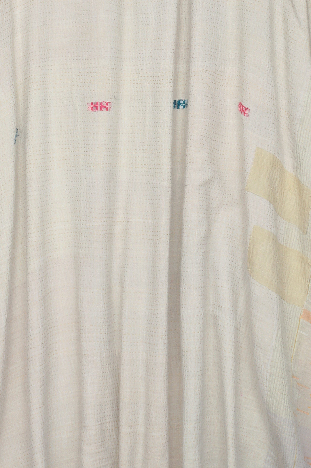 SOUTH WOVEN PATCH KANTHA OVERSIZE DRESS - pw2432-ivy -