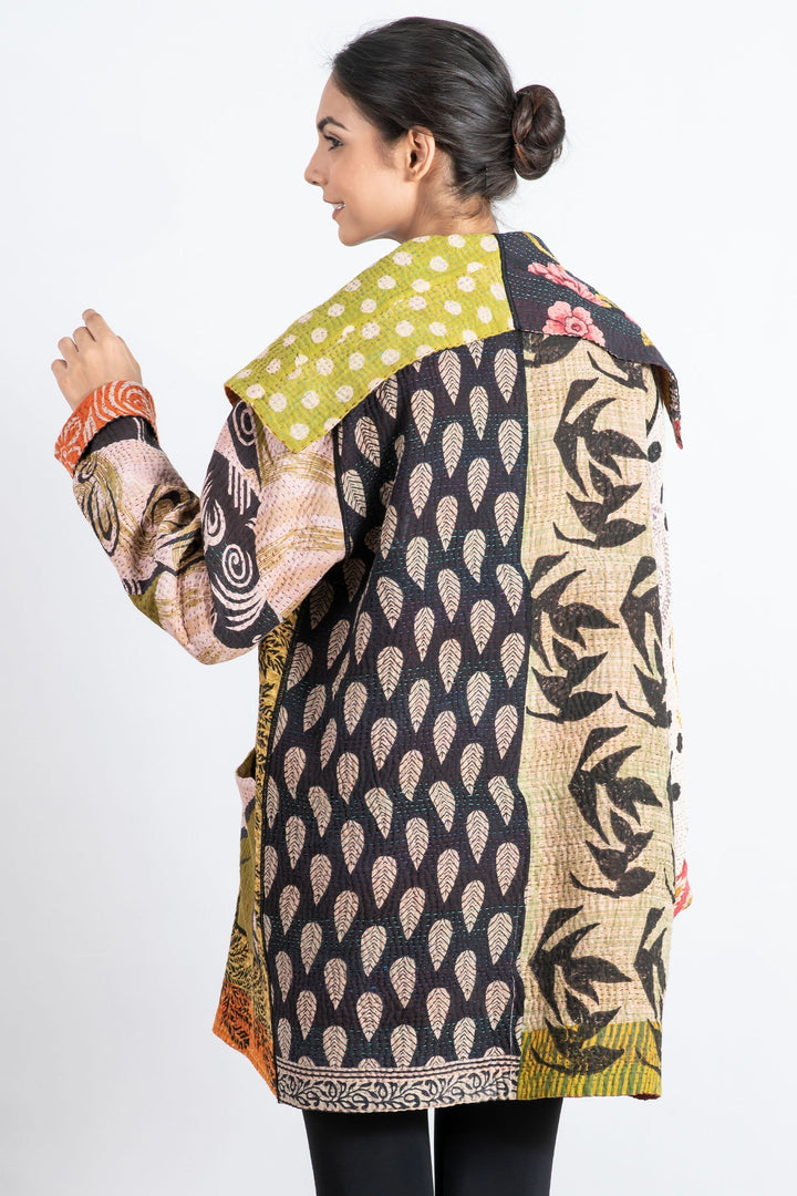 PUZZLE KANTHA POCKET JKT - pz4002-grn -