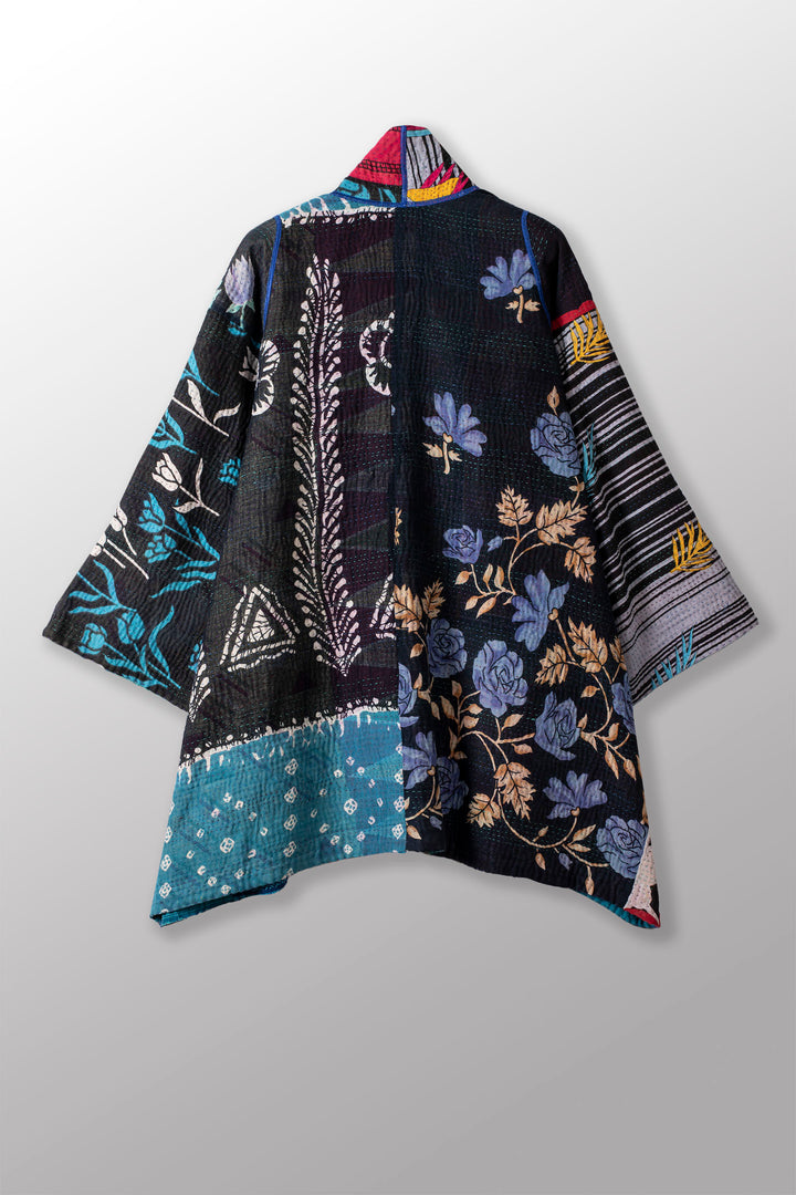 PUZZLE KANTHA A-LINE JKT - pz4003-blu -