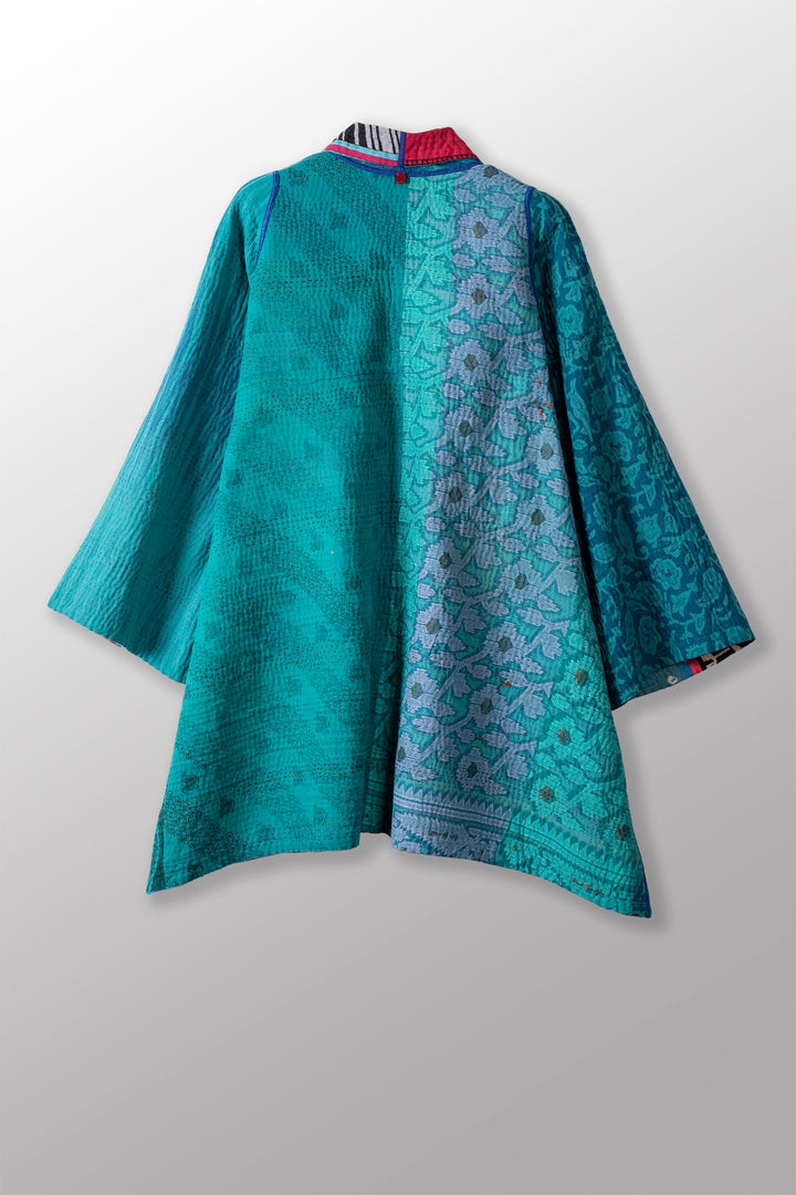 PUZZLE KANTHA A-LINE JKT - pz4003-blu -