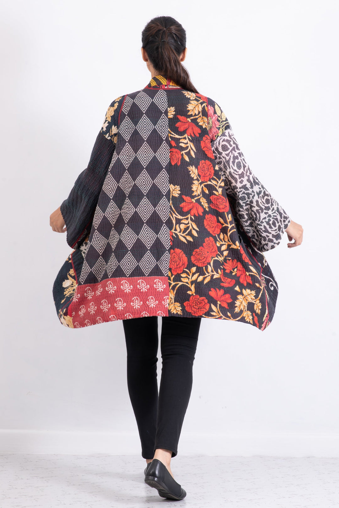 PUZZLE KANTHA A-LINE JKT - pz4003-red -
