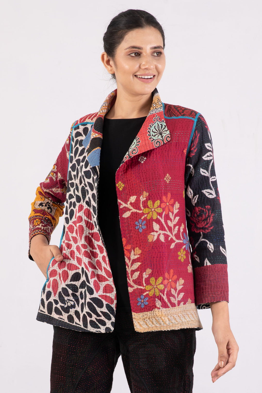 PUZZLE KANTHA SHORT JKT - pz4007-red -