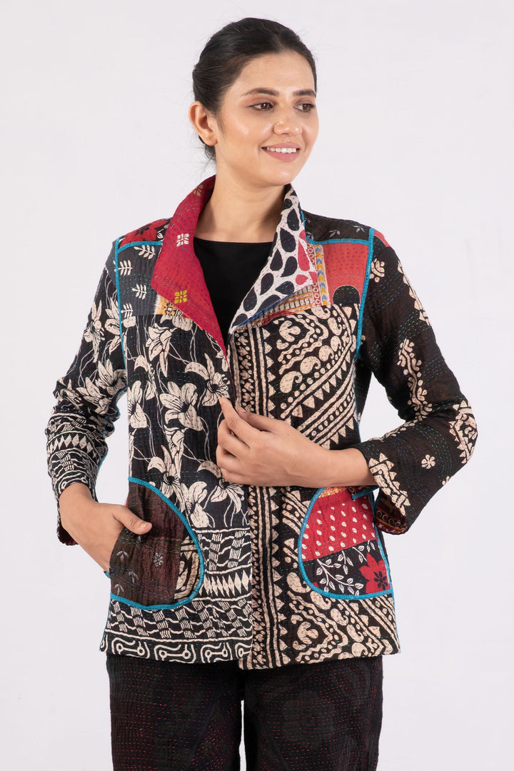 PUZZLE KANTHA SHORT JKT - pz4007-red -