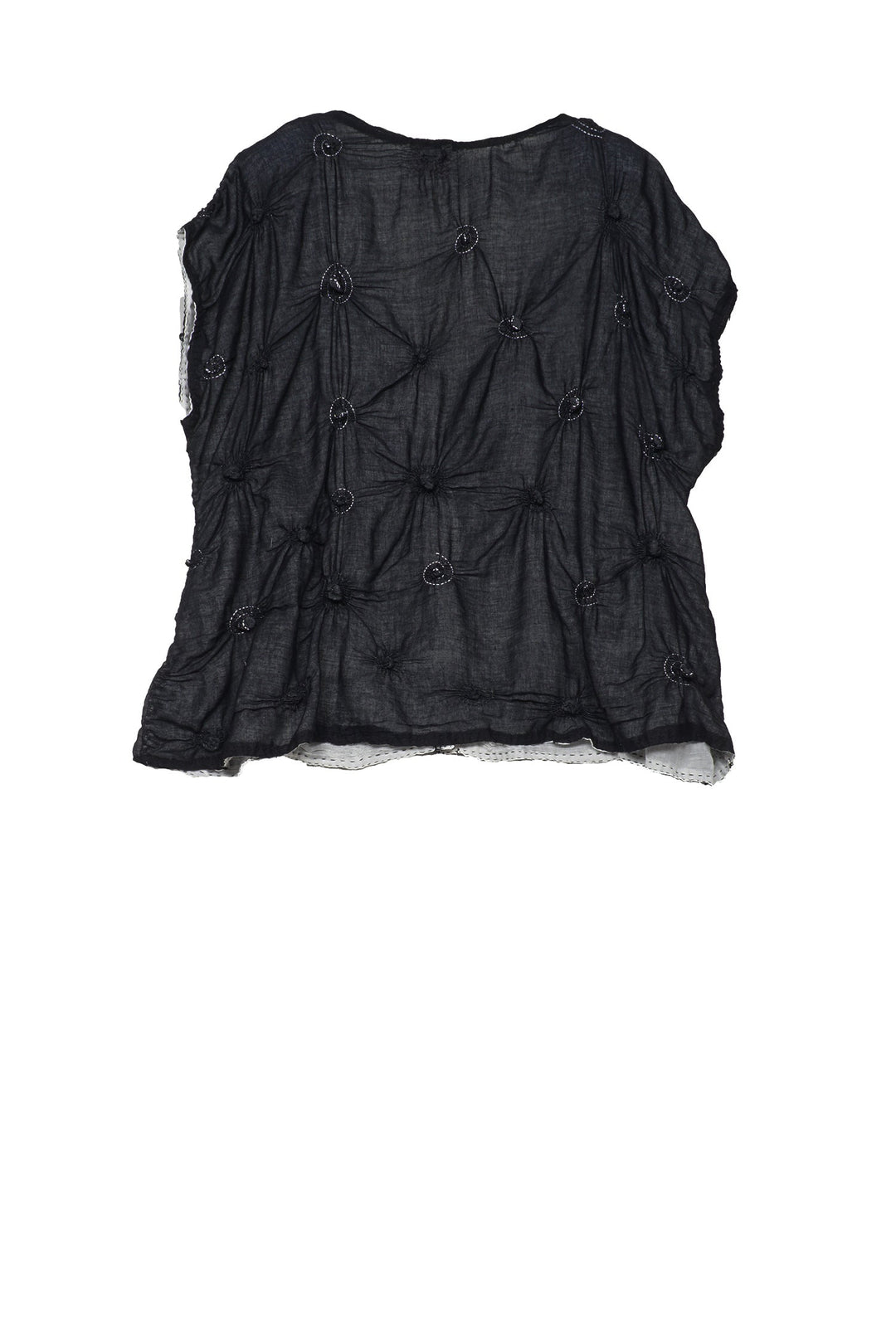 SPIRAL KANTHA BLOUSE - sl2534-blk -