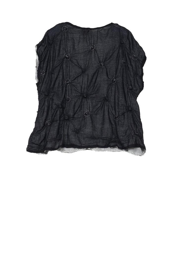 SPIRAL KANTHA BLOUSE - sl2534-blk -