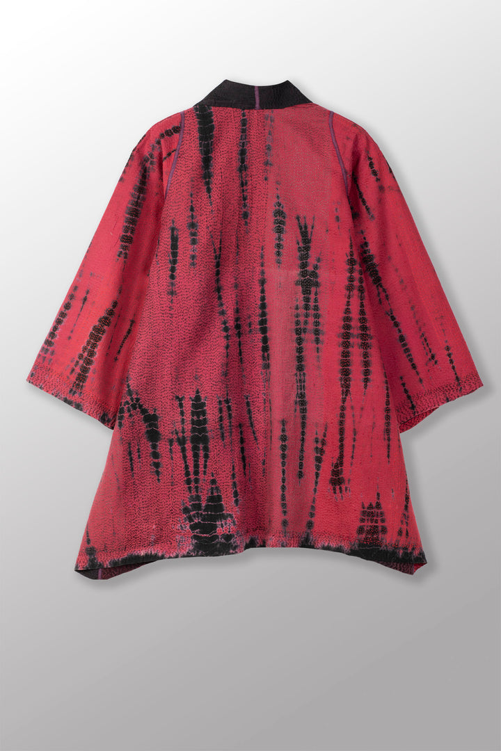 SERPENT PRINT KANTHA A-LINE JKT - sp2003-red -