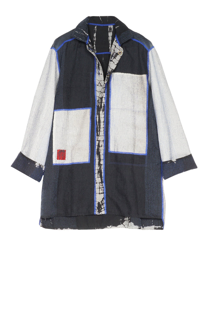 SERPENT PRINT KANTHA SHIRT JKT - sp2023-blk -