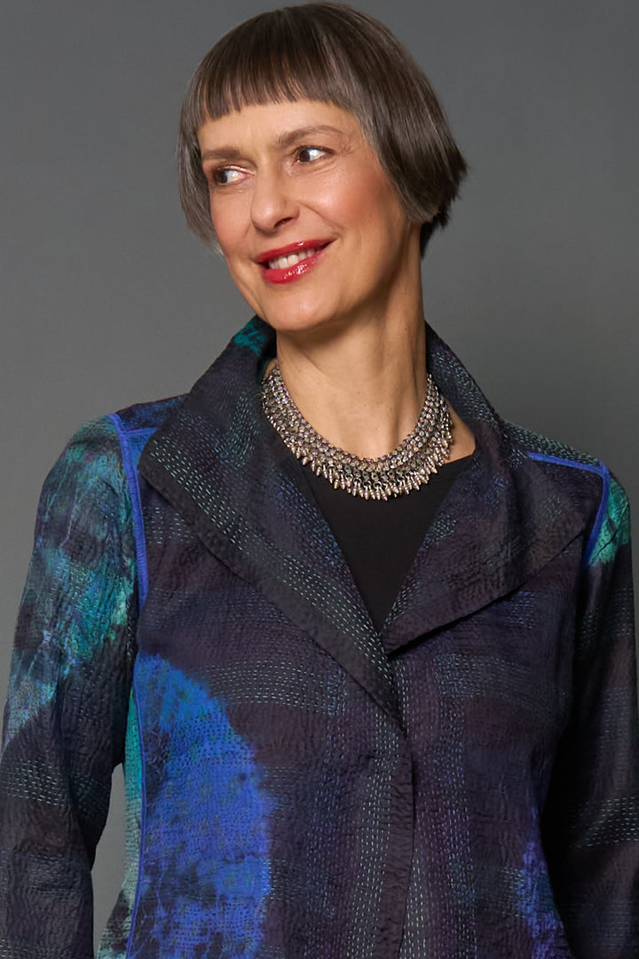 RAJASTHANI SILVER NECKLACE - rs0728-slv -