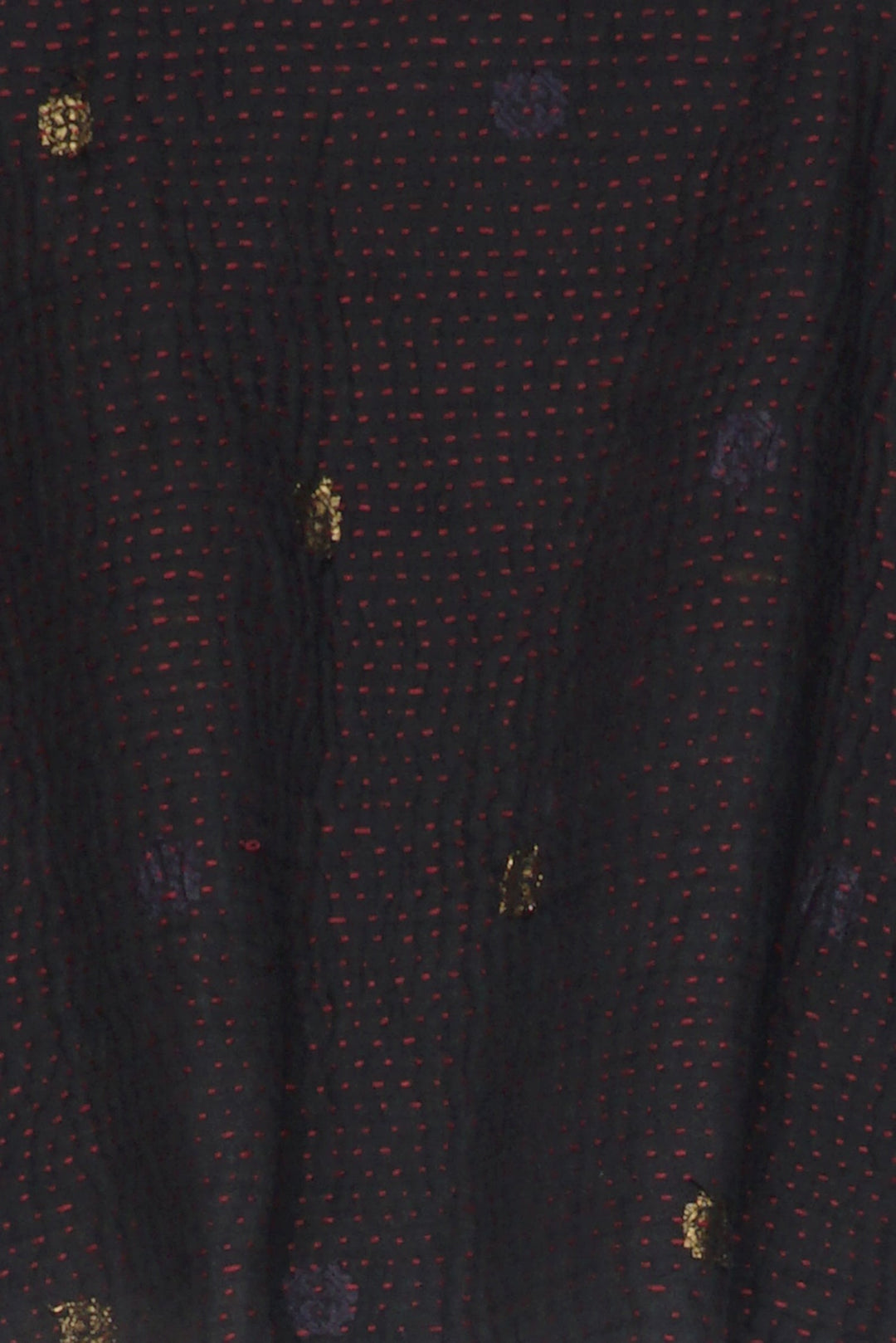MONOTONE TWILIGHT PRINT KANTHA PUFF SLV. SHRUG - tp4062-red -