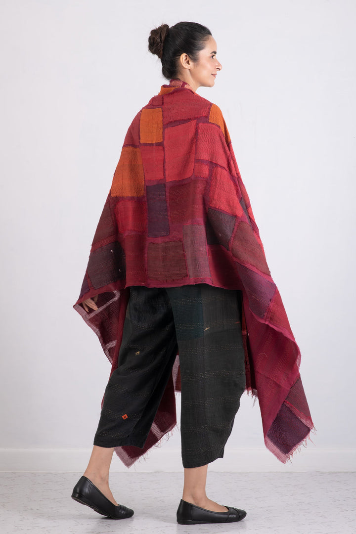 TONAL TILE PATCH THROW - tt2971-red -