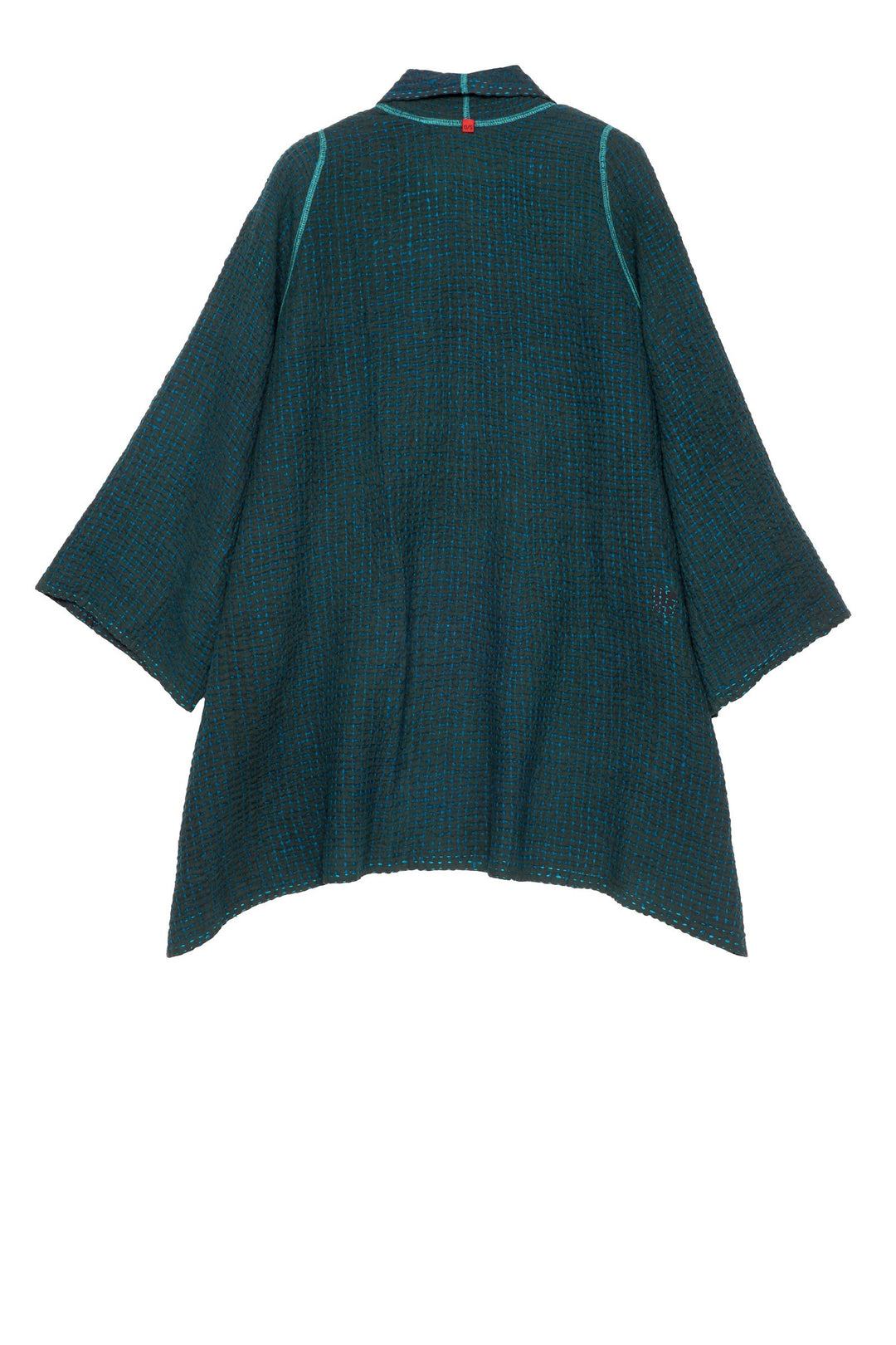 WOOL WAFFLE KANTHA A-LINE JKT - ww3003-tel -