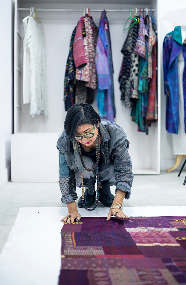 Mieko Mintz is designing kantha clothes