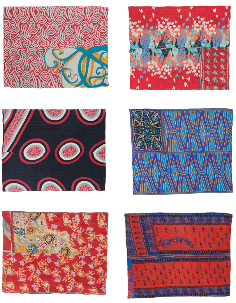 Kantha Throws